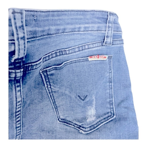 Hudson Distressed Denim Mini Skirt with Side Lace-Up Detail Size Girls 16 - Picture 7 of 9